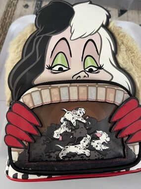 Ella Black, White & Red Cruella Crossbody Bag